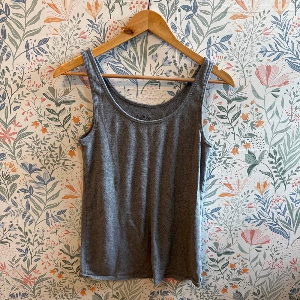 Merona‎ Grey Scoop Neck Tank Top